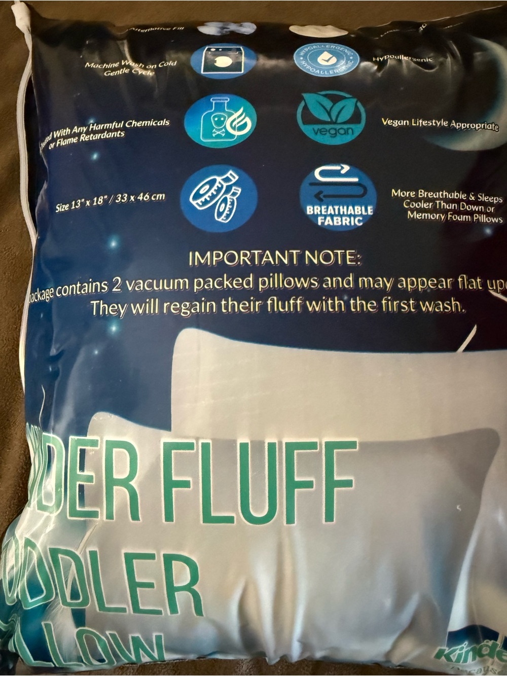 Fluff Toddler Pillow - White